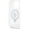 Karl Lagerfeld Ringstand Karl and Choupette MagSafe Zadní Kryt pro iPhone 15 Pro White