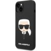 Karl Lagerfeld Liquid Silicone Karl Head Zadní Kryt pro iPhone 14 Plus Black