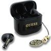 Guess Glossy Effect Printed Classic Logo & Charm TWS slúchadlá - čierna