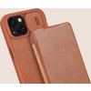 Nillkin Qin Leather Pro Case iPhone 14 Plus kryt fotoaparátu, flipové pouzdro, modré