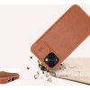 Nillkin Qin Leather Pro Case iPhone 14 Plus kryt fotoaparátu, flipové pouzdro, modré