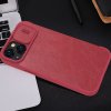 Nillkin Qin Leather Pro Case iPhone 14 Plus kryt fotoaparátu, flipové pouzdro, modré