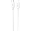 Kabel Dudao L4C USB-C / USB-C 30W 1,2 m - bílý