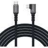 Wozinsky WPS2-UY41S USB-C Thunderbolt 4 240W 2m 4K uhlový kábel - čierny