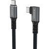 Wozinsky WPS2-UY41S USB-C Thunderbolt 4 240W 2m 4K uhlový kábel - čierny