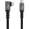Wozinsky WPS2-UY41S USB-C Thunderbolt 4 240W 2m 4K uhlový kábel - čierny