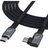 Wozinsky WPS2-UY41S USB-C Thunderbolt 4 240W 2m 4K uhlový kábel - čierny