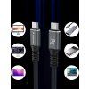 Wozinsky WPS-UY415S USB-C kábel Thunderbolt 4 240W 1,5m 4K - čierny