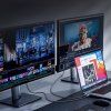 Wozinsky WPS-UY415S USB-C kábel Thunderbolt 4 240W 1,5m 4K - čierny