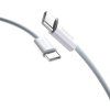 Dudao L6C USB-C - USB-C PD kábel 30W 1m - svetlomodrý