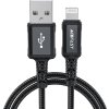 Kabel Acefast MFI USB - Lightning 1,8 m, 2,4 A černý (C4-02 A černý)
