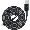 Kabel Acefast MFI USB - Lightning 1,8 m, 2,4 A černý (C4-02 A černý)