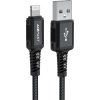 Kabel Acefast MFI USB - Lightning 1,8 m, 2,4 A černý (C4-02 A černý)