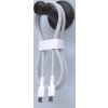 Kabel Dudao L9C 65W USB-C - USB-C 1m - bílý
