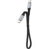 Kabel USB-C na USB-C Dudao 100W PD 0,23 m (černý)