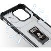 Crystal Ring kryt s výklopným stojanom pre iPhone 12 Pro modrý