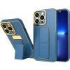 Nové puzdro s vyklápacím stojanom pre iPhone 12 Pro modré