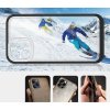 Průhledný gelový kryt 3v1 pro iPhone 12 Pro Max s rámečkem černý