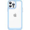 Tvrdý kryt Outer Space pre iPhone 12 Pro Max s gélovým rámom modrý