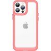 Puzdro Outer Space Case pre iPhone 12 Pro Max s pevným krytom a gélovým rámom, červené