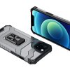 Crystal Ring s stojánkem a robustním krytem pro iPhone 13, černý
