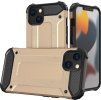 Hybrid Armor Case Tough Rugged Cover pre iPhone 13 zlatý