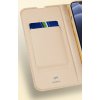 Pouzdro Dux Ducis Skin Pro typu Bookcase pro iPhone 13 mini zlaté barvy