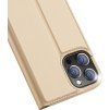 Puzdro Dux Ducis Skin Pro typu Bookcase pre iPhone 13 Pro zlaté