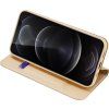 Puzdro Dux Ducis Skin Pro typu Bookcase pre iPhone 13 Pro zlaté