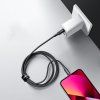 Acefast C4-01 Lightning - USB-C PD kábel 30W 3A 480Mb/s 1,8m - čierny