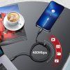 Acefast C4-01 Lightning - USB-C PD kábel 30W 3A 480Mb/s 1,8m - čierny
