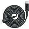 Acefast C4-01 Lightning - USB-C PD kábel 30W 3A 480Mb/s 1,8m - čierny