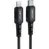 Acefast C4-01 Lightning - USB-C PD kábel 30W 3A 480Mb/s 1,8m - čierny