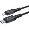 Acefast C4-01 Lightning - USB-C PD kábel 30W 3A 480Mb/s 1,8m - čierny