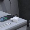 Dudao A28C 45W GaN nástenná nabíjačka + USB-C kábel - Čierna