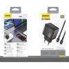 Dudao A28C 45W GaN nástenná nabíjačka + USB-C kábel - Čierna