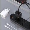 Dudao A27PCEU PD 30W GaN USB-C nástěnná nabíječka s USB-C kabelem - černá
