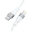 Wozinsky WSTCL1 Lightning / USB-C PD 27W kábel 1 m - biely