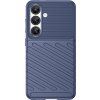 Silikónové pancierové puzdro Thunder Case pre Samsung Galaxy S25 – modré