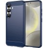 Karbonový kryt pro Samsung Galaxy S25 - modrý