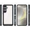 Puzdro Outer Space s gélovým rámom pre Samsung Galaxy S25 – čierne