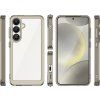 Puzdro Outer Space s gélovým rámom pre Samsung Galaxy S25 – číra čierna