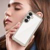 Puzdro Outer Space s gélovým rámom pre Samsung Galaxy S25 – číra čierna