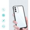 Průhledný silikonový kryt 3v1 pro Samsung Galaxy S23+ s černým rámečkem