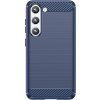 Silikónový karbónový kryt pre Samsung Galaxy S23+, modrý