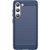 Silikonový kryt Carbon pro Samsung Galaxy S23+, flexibilní, karbonový, modrý