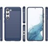 Silikonový kryt Carbon pro Samsung Galaxy S23+, flexibilní, karbonový, modrý