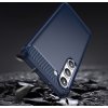 Silikonový kryt Carbon pro Samsung Galaxy S23+, flexibilní, karbonový, modrý