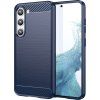Silikónový karbónový kryt pre Samsung Galaxy S23+, modrý