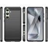 Karbónový kryt pre Samsung Galaxy S24 FE - čierny